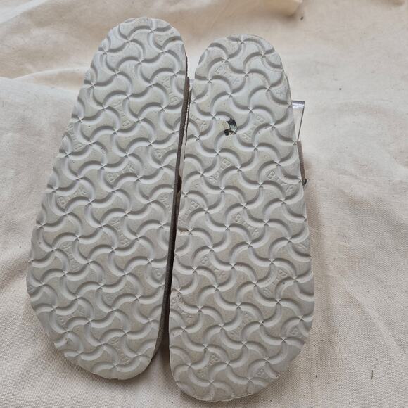 Birkenstock Suede Boston Cream Soft footbed size 38 US 7-7.5 - Picture 4 of 5